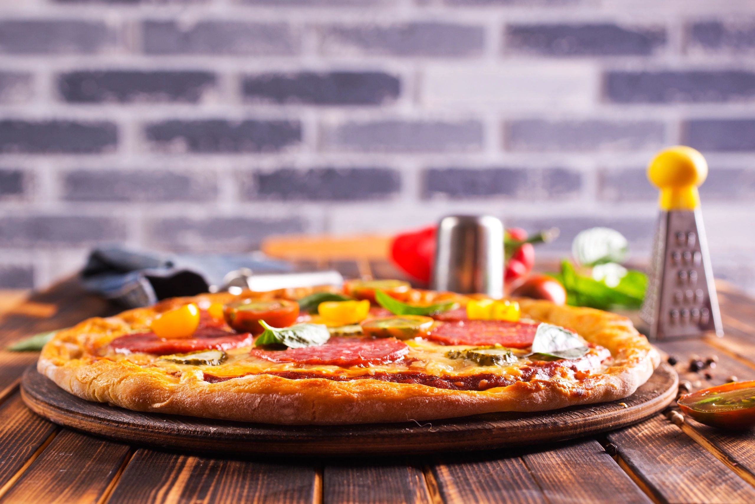 Hot pizza served fresh in San Jose